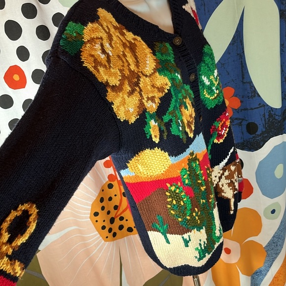 Vintage Texas Knit Sweater - Picture 2 of 7